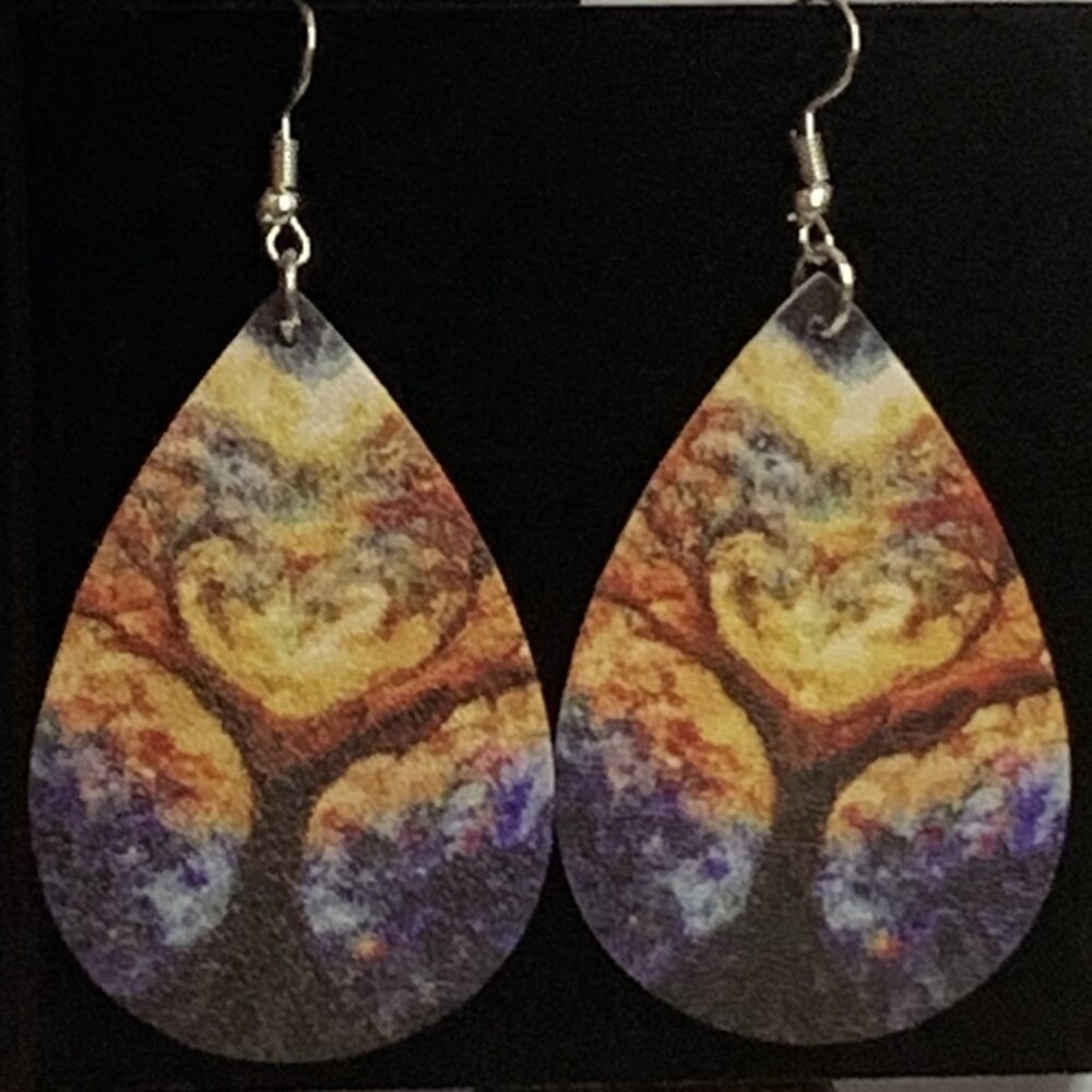 Tree of Life Earring, Tree Earring, Gift Idea, Nature Earring, Landscape Earring